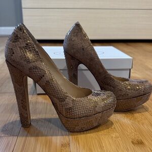 Steve Madden bronze heels
